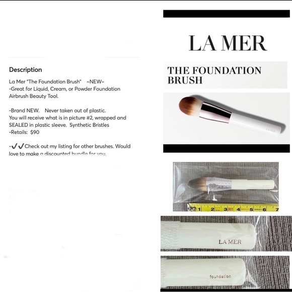 La Mer Makeup La Mer Brushes The Powder Brush The Foundation Brush